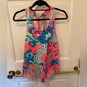 Lilly Pulitzer Cordelia Top in Coral Reef I’m So Jelly size XS